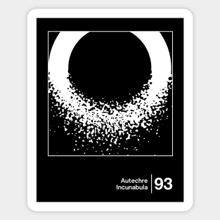 Autechre / Minimal Graphic Artwork Design Sticker